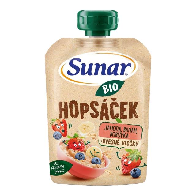 Sunar Bio Hopsáček ovocno-ovesná kapsička