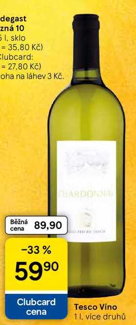 Tesco Vino, 1 l, více druhů 