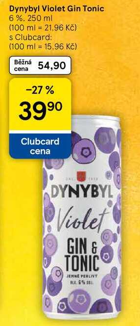 Dynybyl Violet Gin Tonic 6%, 250 ml  