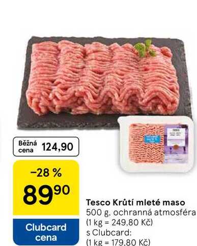 Tesco Krůtí mleté maso, 500 g 