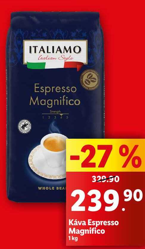 Káva Espresso Magnifico, 1 kg  