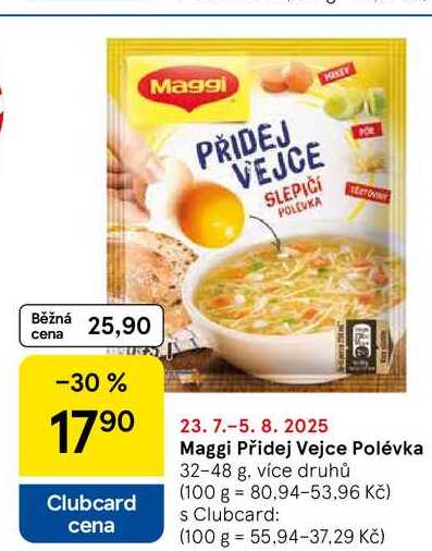 Maggi Přidej Vejce Polévka, 32-48 g. více druhů 