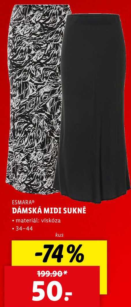DÁMSKÁ MIDI SUKNĚ 
