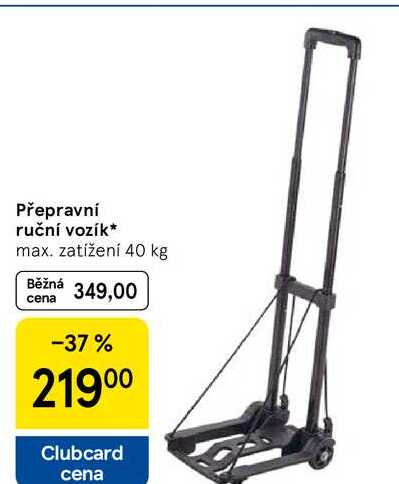 Přepravní ruční vozík, max. zatížení 40 kg  