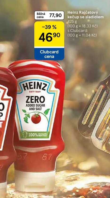 Heinz Rajčatový kečup se sladidlem, 425 g 