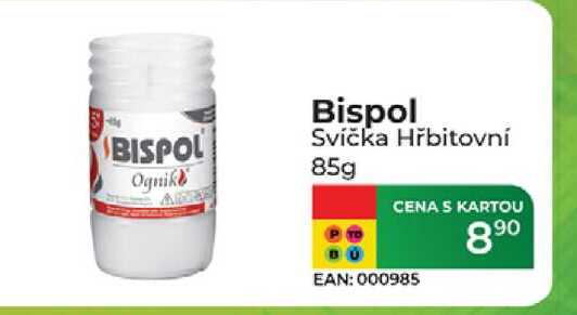 Bispol Svíčka Hřbitovní 85g  