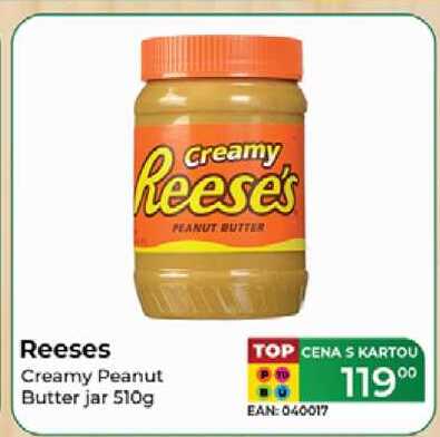 Reeses Creamy Peanut Butter jar 510g