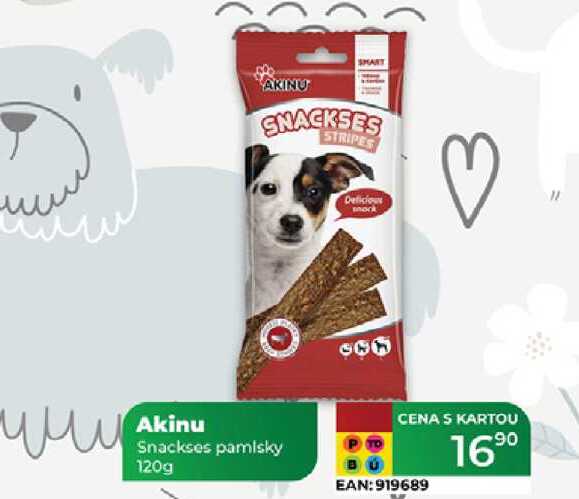 Akinu Snackses pamlsky 120g 