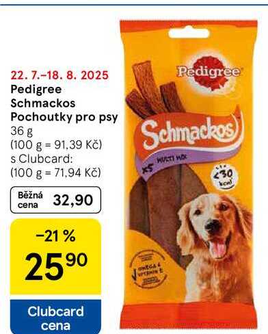 Pedigree Schmackos Pochoutky pro psy, 36 g