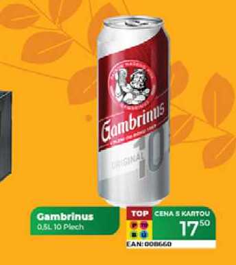 Gambrinus 0.5L 10 Plech  