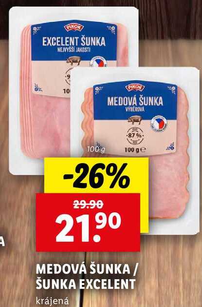 MEDOVÁ ŠUNKA/ŠUNKA EXCELENT, 100 g