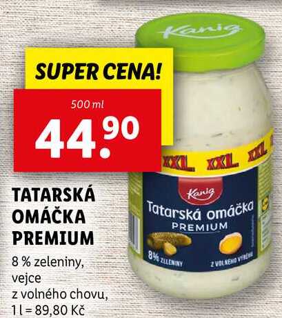 TATARSKÁ OMÁČKA PREMIUM, 500 ml