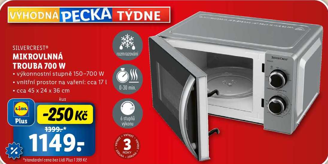 MIKROVLNNÁ TROUBA 700 W 