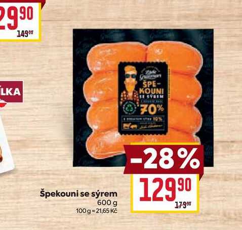 Špekouni se sýrem 600 g