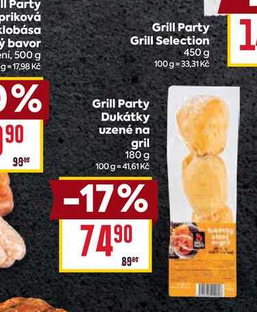 Grill Party Dukátky uzené na gril 180 g 