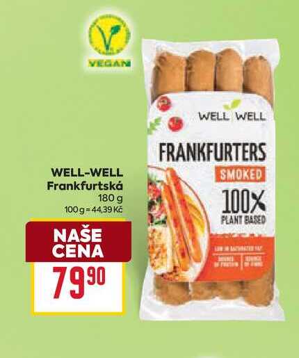 WELL-WELL Frankfurtská 180 g 
