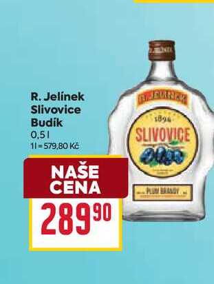 R. Jelínek Slivovice Budík 0,5l