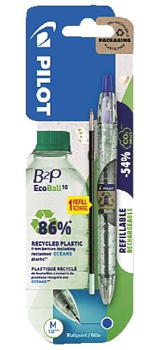 Kuličkové pero Pilot Ecoball + náplň modrá, 1 KS