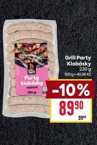 Grill Party Klobásky 220 g 