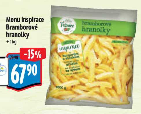 Menu inspirace bramborové hranolky, 1 kg