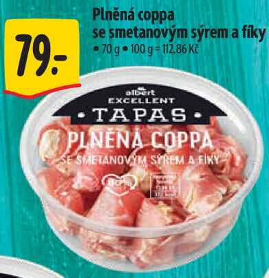 Plněná coppa se smetanovým sýrem a fíky, 70 g