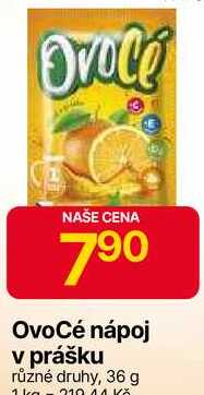 OvoCé nápoj v prášku různé druhy, 36 g 