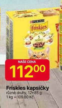 Friskies kapsičky různé druhy, 12×85 g 