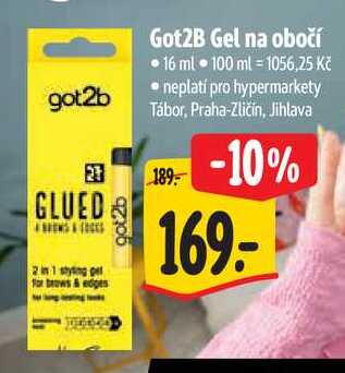Got2B Gel na obočí, 16 ml 