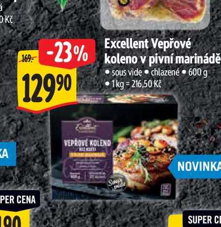   Excellent Vepřové koleno v pivní marinádě  600 g