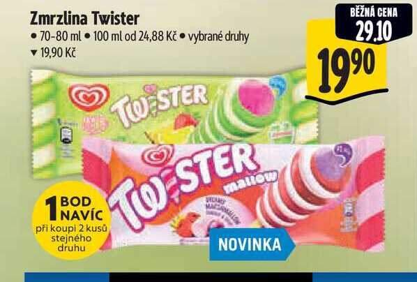 Zmrzlina Twister 70-80 ml  