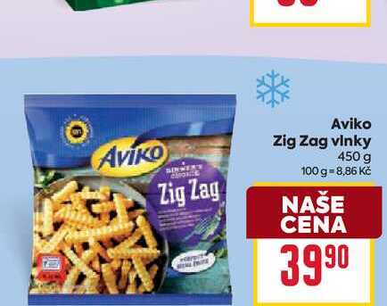 Aviko Zig Zag vlnky 450 g