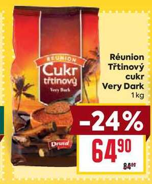 Réunion Třtinový cukr Very Dark 1kg v akci