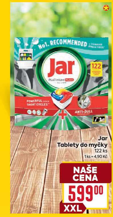 Jar Tablety do myčky 122 ks