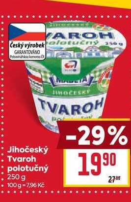 Jihočeský Tvaroh polotučný 250 g
