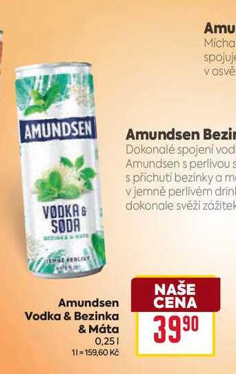 Amundsen Vodka & Bezinka & Máta 0,25l