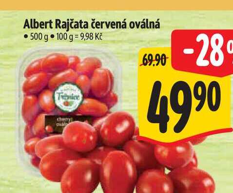 Albert Rajčata červená oválná 500 g  