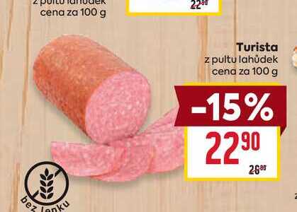 Turista z pultu lahůdek cena za 100g