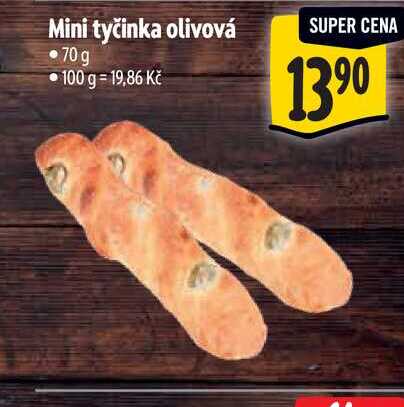 Mini tyčinka olivová 70g  
