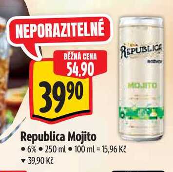   Republica Mojito 6% 250 ml  