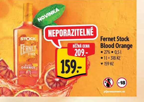 Fernet Stock Blood Orange  0,5 l