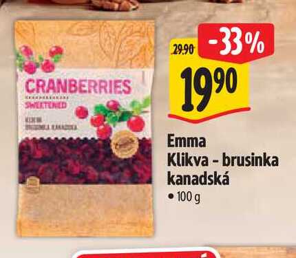  Emma Klikva - brusinka kanadská   100 g 