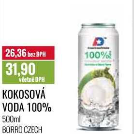 KOKOSOVÁ VODA 100% 500ml 