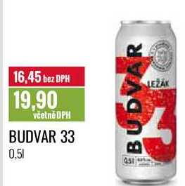 BUDVAR 33 0,5l