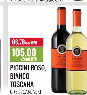PICCINI ROSO, BIANCO TOSCANA 0,75l