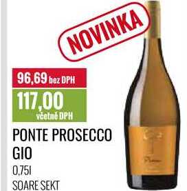 PONTE PROSECCO GIO 0,75l