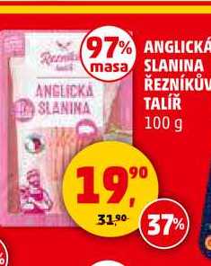 ANGLICKÁ SLANINA ŘEZNÍKŮV TALÍŘ, 100 g 