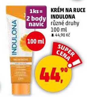 KRÉM NA RUCE INDULONA různé druhy, 100 ml  