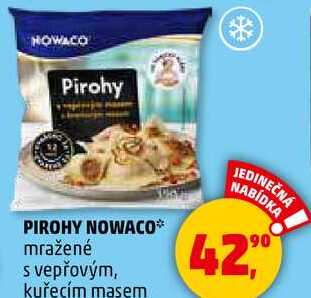 PIROHY NOWACO mražené s vepřovým, kuřecím masem, 390 g