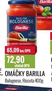 OMÁČKY BARILLA Bolognese, Riccota 400g