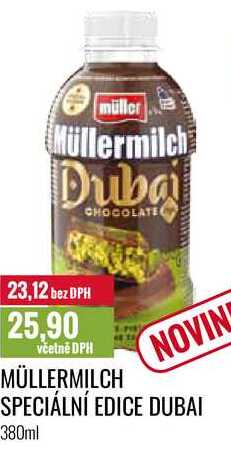 MÜLLERMILCH SPECIÁLNÍ EDICE DUBAI 380ml 